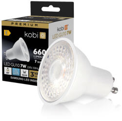 Kobi LED izzó GU10 7W 6500K Kobi Prémium, hideg fehér, 630lm, CRI≥80, KOBI-001231 (KOBI-001231)