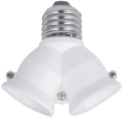Elmark 2XE27 FOGLALAT ELOSZTÓ E27-2xE27, FEHÉR (99198) - ledvonal