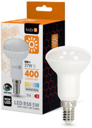 Kobi LED izzó R50 5W E14 4000K természetes fehér, 400lm, CRI≥80, KOBI-001353 (KOBI-001353)