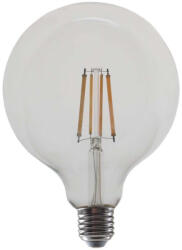 V-TAC VT-2143 12 W G125 LED izzószálas izzó, átlátszó burás, 4000 K, E27 (217454)