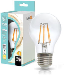 Kobi LED izzószálas hatású izzó FGS 10W E27 3000K Kobi 360 Line, meleg fehér, 1200lm, CRI≥80, KOBI-004080 (KOBI-004080)