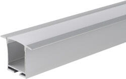 Optonica Alumínium profil LED szalaghoz 36x28mm, ezüst/fehér fedő, Optonica, 5130 (5130)