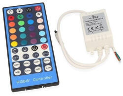 Ledline LED szalag vezérlő RGBW IR 12V 8A + 40 gombos távirányító, LED line, LL-248191 (LL-248191)
