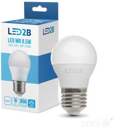 Kobi LED izzó MB E27 6500K LED2B, 9W, hideg fehér, 806lm, CRI≥80, KOBI-001294 (KOBI-001294)