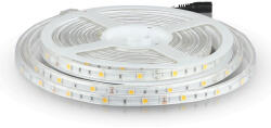 V-TAC Kültéri LED szalag, 4, 8 w, 4000K, természetes fehér, 500 lm/m, 12V, 120°, IP65, V-TAC, 212460 (212460)