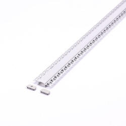 V-TAC LED szalag profil, ezüst/fehér fedő, 2000mm, V-TAC, 3359 (3359)