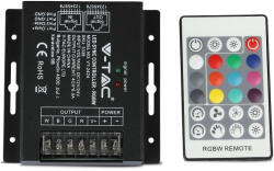 V-TAC VT-2424 288 W-os LED RGBW szinkronizáló vezérlő 24 B RF dimmerrel (3338)