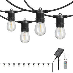 Kobi Napelemes GARLAND LED fényfüzér STARLIGHT NEO 10m 10x0.042W E27 LED2B, 0, 42W, 2700K, meleg fehér, CRI≥80, IP54, KOBI-004521 (KOBI-004521)