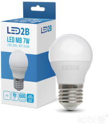 Kobi LED izzó MB 7W E27 6000K LED2B, 6500K, hideg fehér, 600lm, CRI≥80, KOBI-001291 (KOBI-001291)