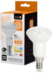 Kobi LED izzó R50 5W E14 3000K meleg fehér, 400lm, CRI≥80, KOBI-001352 (KOBI-001352)