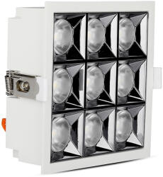 V-TAC Süllyeszthető COB LED mélysugárzó lámpa PRO, 36w, 2700K, meleg fehér, 2880lm, 12°, fehér, CRI>90, V-TAC, 984 (984)