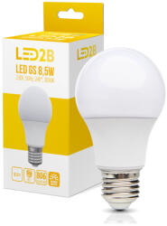 Kobi LED izzó GS E27 3000K LED2B, 9W, meleg fehér, 806lm, CRI≥80, KOBI-001271 (KOBI-001271)