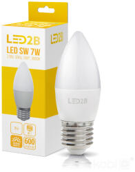 Kobi LED izzó SW 7W E27 3000K LED2B, meleg fehér, 600lm, CRI≥80, KOBI-001301 (KOBI-001301)