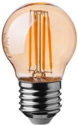 V-TAC LED izzó gömb alakú E27, 4w, 2200K, meleg fehér, 350lm, 300°, borostyán, CRI>80, V-TAC, 217100 (217100)