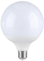V-TAC LED izzó gömb alakú E27 PRO, 18w, 6500K, hideg fehér, 2000lm, 200°, fehér, CRI>80, V-TAC, 21125 (21125)