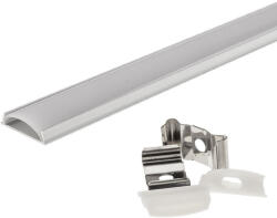 Optonica Rugalmas, hajlítható alumínium profil LED szalaghoz, ezüst/fehár fedő, Optonica, 5001 (5001)