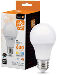 Kobi LED izzó GS 7W E27 4000K természetes fehér, 600lm, CRI≥80, KOBI-001191 (KOBI-001191)