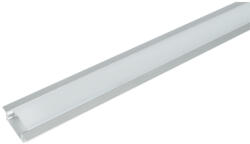 ELMARK Elm718/2 Aluminium Profil Led Szalaghoz, Matt Takaróprofil, Süllyesztett Szerelésű 2m (99acc12)