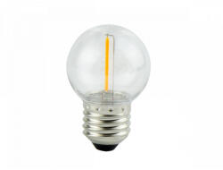 GMLedline E27 LED izzó, 1W, izzószálas hatású, meleg fehér, 2700K, 50lm, CRI≥80, LED line, LL-478542 (LL-478542)