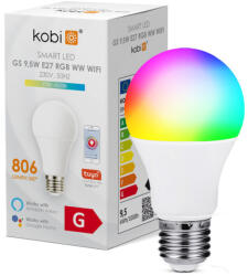 Kobi LED izzó Smart LED izzó GS 9.5W E27 RGBWWWIFI 10W, CCT, 806lm, CRI≥80, KOBI-001193 (KOBI-001193)