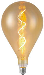 V-TAC LED izzó design DSG A60S E27, 4w, 2700K, meleg fehér, 250lm, borostyán, CRI>80, V-TAC, 23166 (23166)