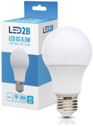 Kobi LED izzó GS E27 6500K LED2B, 9W, hideg fehér, 806lm, CRI≥80, KOBI-001273 (KOBI-001273)
