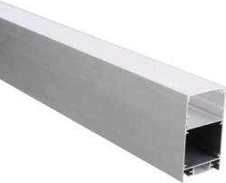 Optonica Alumínium profilú LED szalaghoz, ezüst/fehér fedő, Optonica, 15129 (15129)