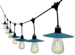 V-TAC VT-715S 3W LED-es napelemes fényfüzér 15 db LED-es izzóval, 15 m hosszúságú (23034)