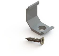 Ledline Rögzítő 10 mm-es felületi alumínium LED profilhoz, ezüst - csomagolás (1 pár), LED line, LL-479310 (LL-479310)