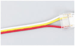 Optonica Rögzítő csatlakozó egyvégű vezetékkel 10 mm-es cob magic RGB LED szalaghoz, 10 mm-es COB MAGIC RGB-hez, Optonica, 6585 (6585)