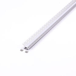 V-TAC LED szalag profil, ezüst/fehér fedő, 2000mm, V-TAC, 3362 (3362)