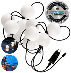 Kobi Garland LED fényfüzér KOBI VENEZIA 10W Kobi Design, 2500K, meleg fehér, 700lm, CRI≥80, IP67, KOBI-001435 (KOBI-001435)