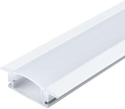 Optonica Beépített alumínium profil LED szalaghoz, fehér/fehér fedő, Optonica, 5106 (5106)