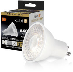Kobi LED izzó GU10 7W 4000K Kobi Prémium, természetes fehér, 630lm, CRI≥80, KOBI-001229 (KOBI-001229)