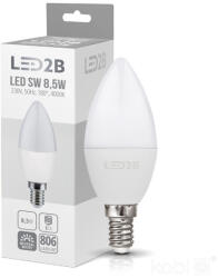 Kobi LED izzó SW E14 4000K LED2B, 9W, természetes fehér, 806lm, CRI≥80, KOBI-001299 (KOBI-001299)