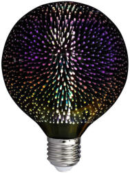V-TAC LED izzó design DSG G125 E27 3D, 4w, 3000K, meleg fehér, 300°, CRI>80, V-TAC, 212706 (212706)