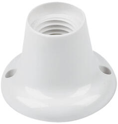 Elmark Foglalat E27, Fehér, Egyenes (99199)