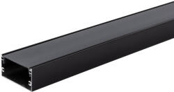 Optonica Alumínium profil LED szalaghoz 40*20mm, fekete/fekete fedő, 2 méter, Optonica, 5120 (5120)