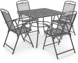 Leziter Mali 4+1 kerti bútor garnitúra szett antracit (JYL-22093-ANT_JYL-21102-ANT_4) - leziteronline