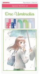 Zebra Írószer készlet, Manga Set, One Umbrella, 5 darabos (ZEBRA_64479) (ZEBRA_64479)
