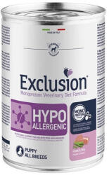 Exclusion Hypoallergenic Puppy Pork & Pea All Breeds 400g hipoallergén kölyök kutyakonzerv