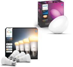Philips Hue White Ambiance 6W 810 E27 4 darab + Hue GO v2 (PHL20002)