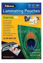 Fellowes Lamináló fólia, A5, 100 mikron, fényes, 100 db/doboz, (FELLOWES_5351002) (FELLOWES_5351002)