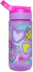 COOLPACK - Bibby műanyag kulacs 420 ml - Pastel Heart (Z08832) (Z08832)