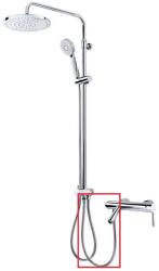 MOFÉM Gégecső zuhanyrendszerhez, 60 cm, inox (438-0002-06)