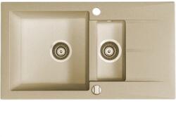 Marmorin Gránit mosogató, 1 medence + csepptálca, tópszürke (470113026)