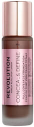 Revolution Beauty - Corector Makeup Revolution, Conceal & Define, Oil Free, Cream Foundation, 23 ml F 18