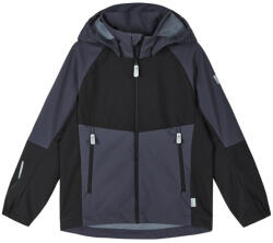 Reima Verraton Soft black gyerek softshell kabát Gyerek 122 / fekete/szürke