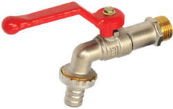  Kerti csap 1/2"menettel, erősített modell, réz/nikkelezett 1/2"-3/4" (golyós), RB-RA12 (RB-RA12)