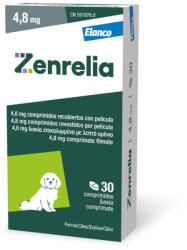 Elanco ZENRELIA, Supliment destinat cainilor predispusi la reactii alergice cutanate, 4.8 mg - 30 tablete